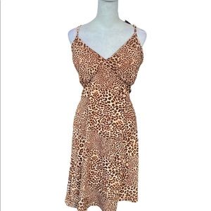 Jolie & Joy Cheetah Print Stretchy Summer Dress